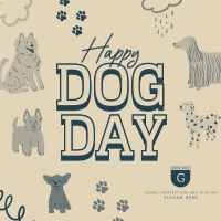 Happy Doggies Instagram Post Design