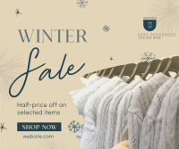 Winter Fashion Sale Facebook Post Design