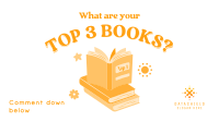 Cute Favorite Books Facebook event cover Image Preview