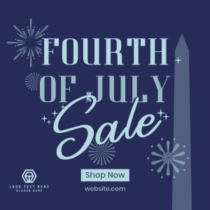 4th of July Text Sale Instagram post Image Preview