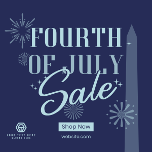 4th of July Text Sale Instagram Post Image Preview
