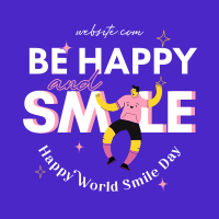 Be Happy And Smile Linkedin Post Image Preview