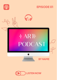 Art Podcast Episode Flyer Image Preview