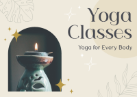Modern Yoga Class For Every Body Postcard Image Preview