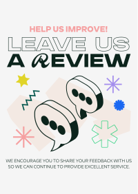 Fresh Funky Customer Feedback Flyer Image Preview