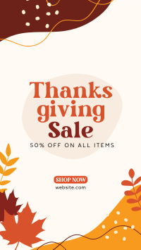 Thanksgiving Flash Sale Facebook Story Design