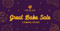 Great Bake Sale Facebook Ad Design