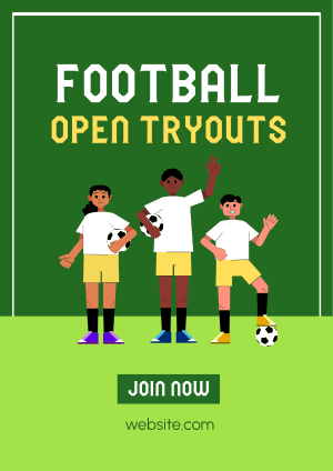 Try Outs are Open Flyer Image Preview