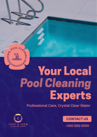 Local Pool Cleaners Flyer Design