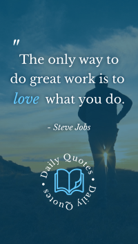 Love What You Do Facebook story Image Preview