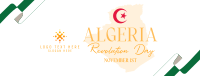 Algerian Revolution Facebook cover Image Preview