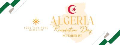 Algerian Revolution Facebook cover Image Preview