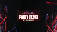 Party Music Remix YouTube Banner Design