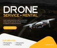 Drone Service Facebook Post Design