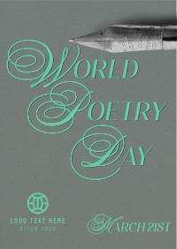World Poetry Day Pen Flyer Image Preview