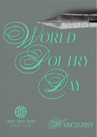 World Poetry Day Pen Flyer Preview