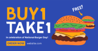 It's A Burger Party! Facebook Ad Design