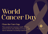 World Cancer Day Awareness Postcard Image Preview