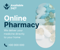 Modern Online Pharmacy Facebook post Image Preview