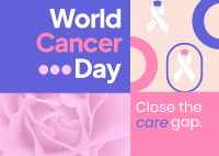 Funky World Cancer Day Postcard Image Preview