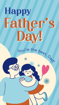 Father's Day Greeting Instagram Story Design