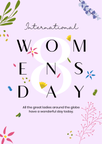 Women's Day Flower Overall Flyer Design