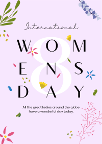 Women's Day Flower Overall Flyer Image Preview
