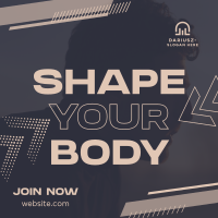 Body Fitness Center Instagram Post Design