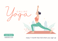 Yoga Class Postcard Image Preview