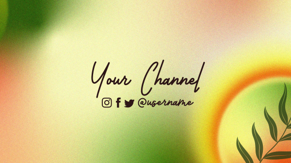 Gradient Nature YouTube Banner Design Image Preview