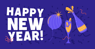 Happy New Year Facebook ad Image Preview