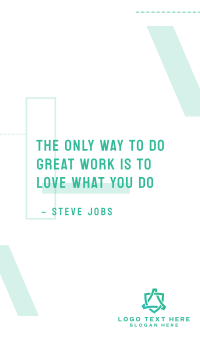 Love What You Do Facebook Story Design