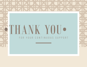 Rattan Weave Thank You Card Image Preview