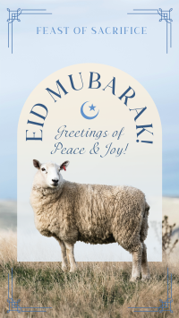 Eid Mubarak Sheep Facebook story Image Preview