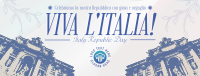 Vintage Italian Republic Day Facebook cover Image Preview