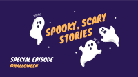 Spooky Podcast Zoom Background Design