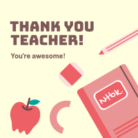 Teacher Appreciation Instagram Post Design