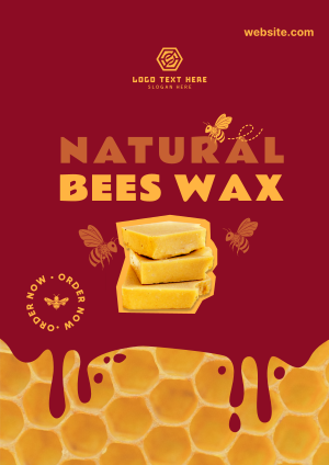 Naturally Made Beeswax Flyer Image Preview