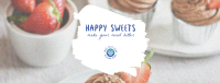 Happy Sweets Cafe Facebook cover Image Preview