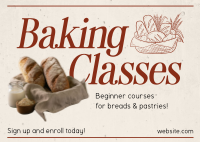 Beginner Baking Class Postcard Image Preview