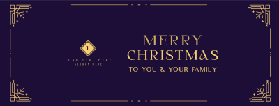 Elegant Christmas Facebook cover Image Preview
