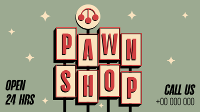 Pawn Shop Retro Facebook event cover Image Preview