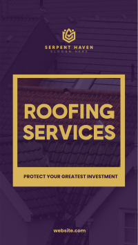 Roofing Service Investment TikTok Video Design