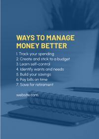 Ways to Manage Money Poster Image Preview
