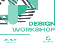 Modern Abstract Design Workshop Facebook Post Design