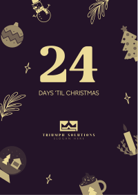 Quirky Christmas Countdown Flyer Image Preview