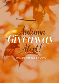 Autumn Giveaway Alert Poster Image Preview