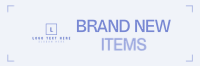 Minimalist New Items Twitter Header Preview