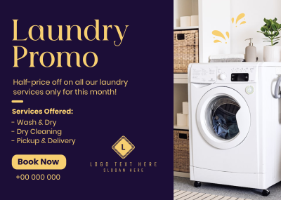 Affordable Laundry Postcard Image Preview