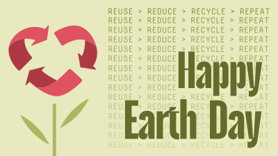 Earth Day Recycle Facebook event cover Image Preview